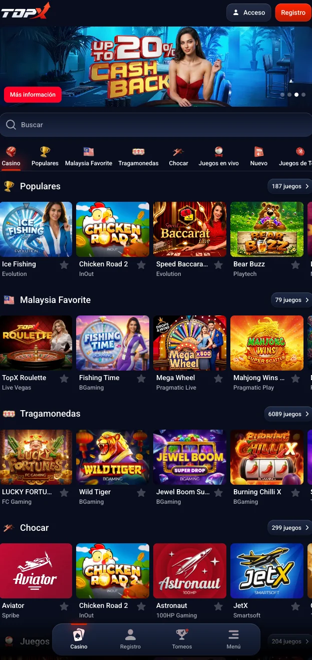 Topx Casino App